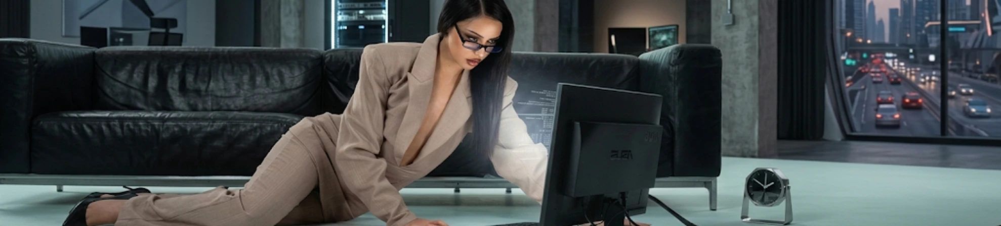 Brand profile banner: Lumière Models workspace
